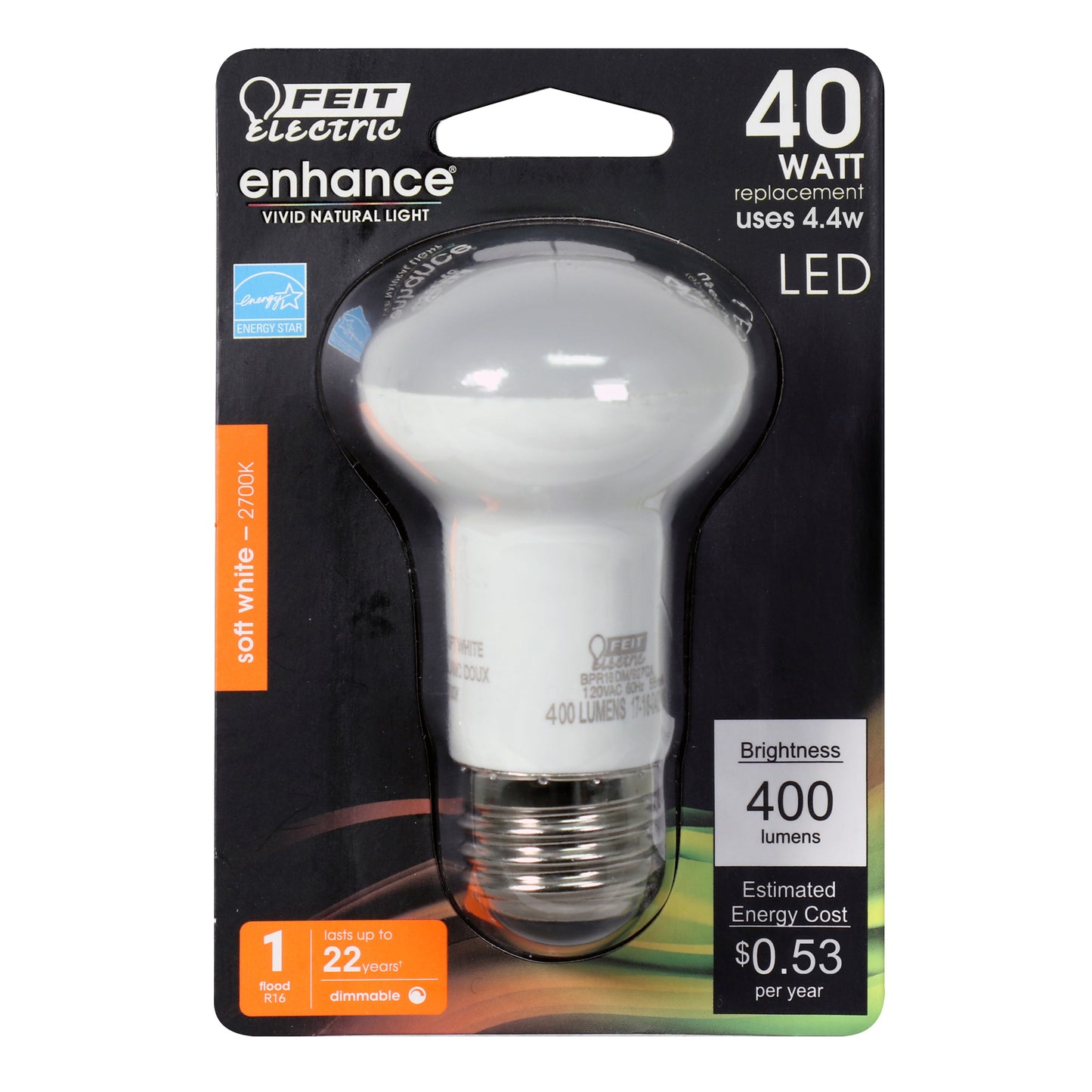 400 Lumen 2700K Dimmable LED R16