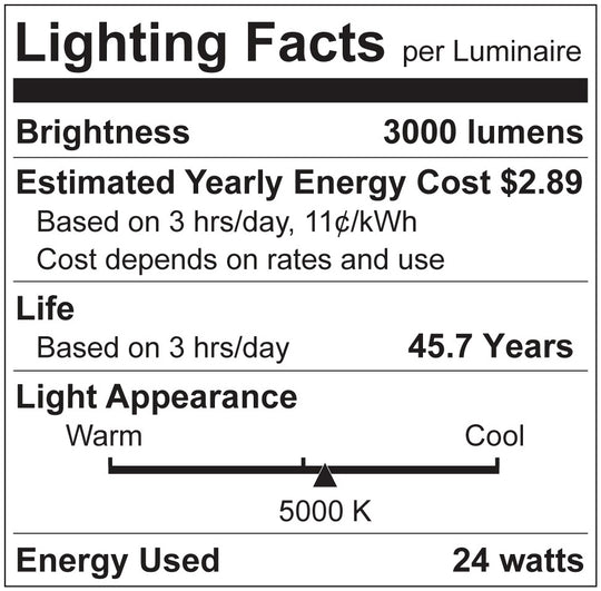 Luxrite LED 4' T5 3 Way Universal Light Tube, G5 Base, 24W, 3300 Lumens, 5000K - Bright White, 83 CRI, Frosted White Finish (LR34159)