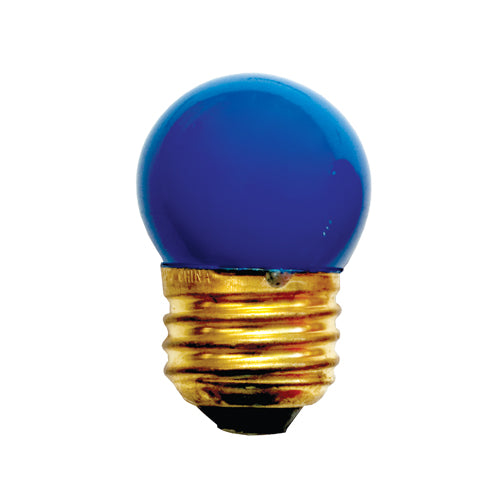 Bulbrite 7.5S11B 7.5W Dimmable S11 Night Light Replacement Bulb, Medium Base, Blue