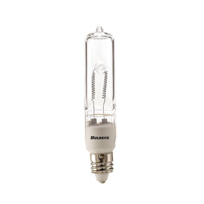 Bulbrite Q250CL/MC 250 Watt Dimmable Halogen JD T4 Capsule Bulb, Mini-Candelabra Base , Clear