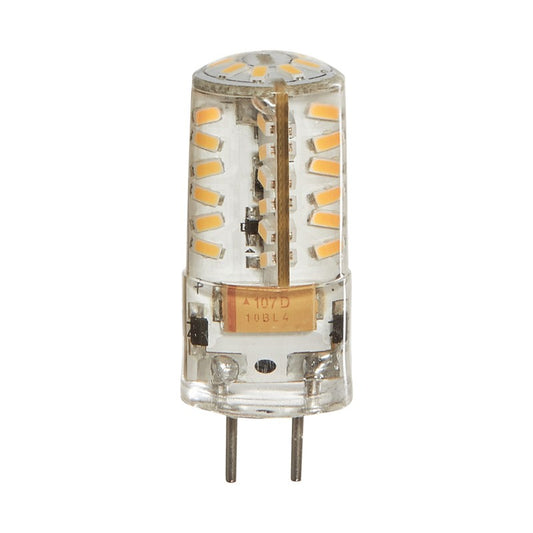 Luxrite GY6.35 LED 1.25" Light Bulb, 3W, 200 Lumens, 12V, 3000K - Soft White, Clear Finish (LR24607)