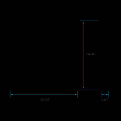 Luxrite 2X2 Panel Surface Kit, White Finish, Pack of 2 (LR24096)
