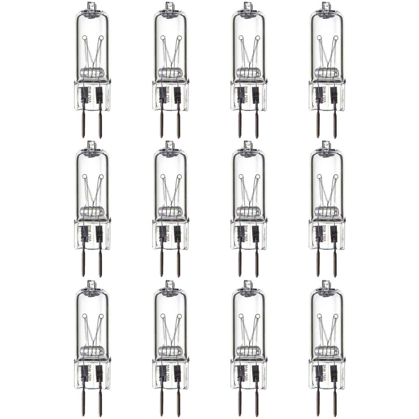 Sunlite 40622-SU Q50/CL/GY6/120V Halogen 20-Watt Single Ended T3.5 Lght Bulb, 500 Lumen, 120 Volt, GY6.35 (Bi-Pin) Base, Clear, 2000 Hour Life Span, 3200K - Warm White 12 Pack