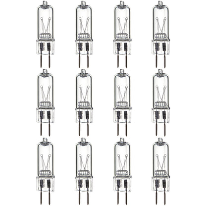 Sunlite 40622-SU Q50/CL/GY6/120V Halogen 20-Watt Single Ended T3.5 Lght Bulb, 500 Lumen, 120 Volt, GY6.35 (Bi-Pin) Base, Clear, 2000 Hour Life Span, 3200K - Warm White 12 Pack