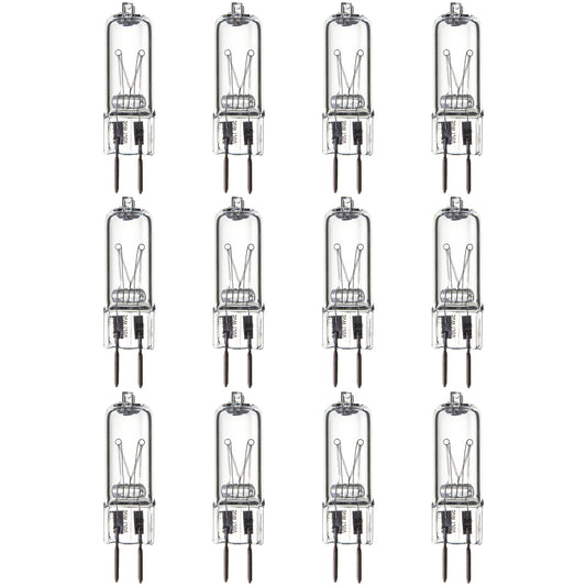 Sunlite 40622-SU Q50/CL/GY6/120V Halogen 20-Watt Single Ended T3.5 Lght Bulb, 500 Lumen, 120 Volt, GY6.35 (Bi-Pin) Base, Clear, 2000 Hour Life Span, 3200K - Warm White 12 Pack