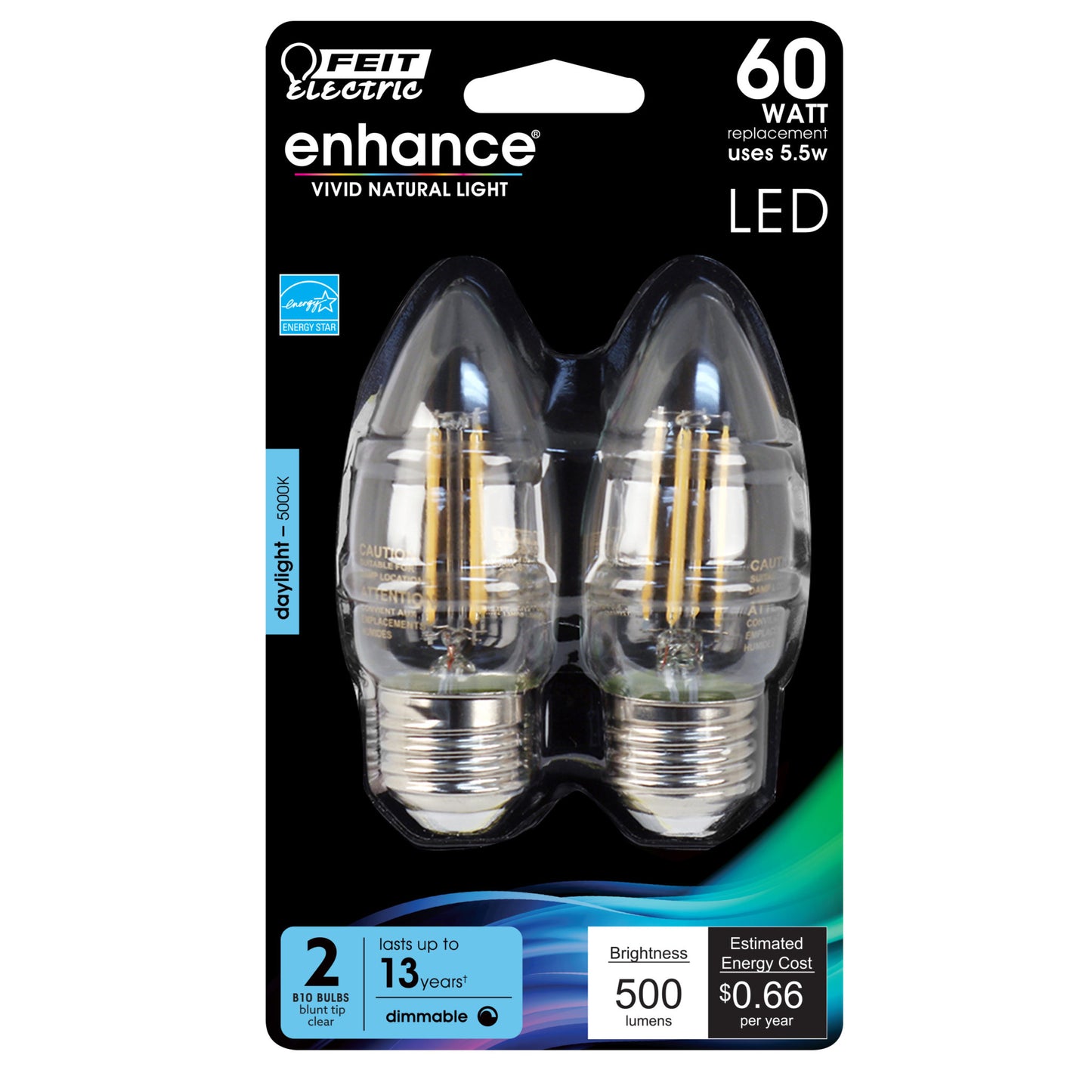 500 Lumen 5000K Dimmable Blunt Tip LED