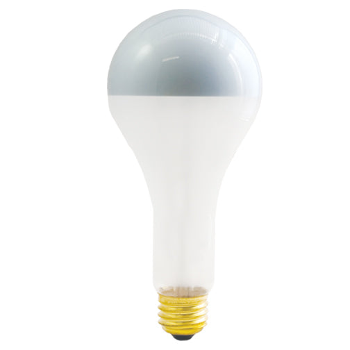 Bulbrite 150PS25F/SB 150 Watt Incandescent Half Chrome PS25 Bulb, Medium Base, Silver Bowl Frost