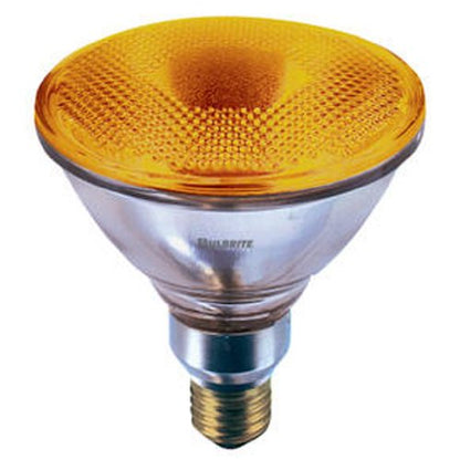 Bulbrite H90PAR38A 90 Watt Dimmable Colored Light Halogen PAR38, Medium Base, Dark Amber