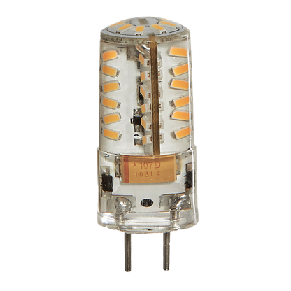 Luxrite GY6.35 LED 1.25" Light Bulb, 3W, 200 Lumens, 12V, 3000K - Soft White, Clear Finish (LR24607)