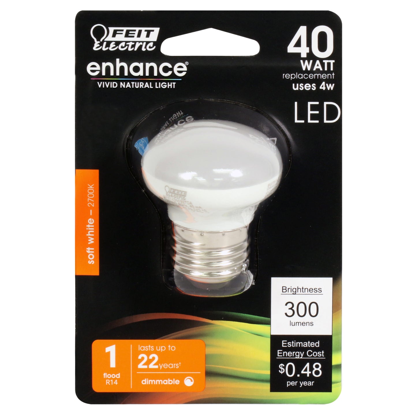 300 Lumen 2700K Dimmable LED R14