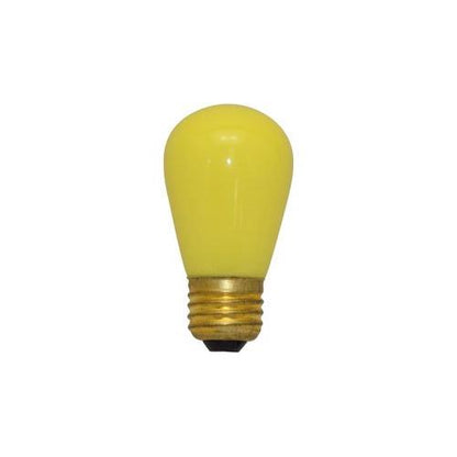 Bulbrite 11S14CY 11W Dimmable S14 String Light Replacement Bulb, Medium Base, Ceramic Yellow