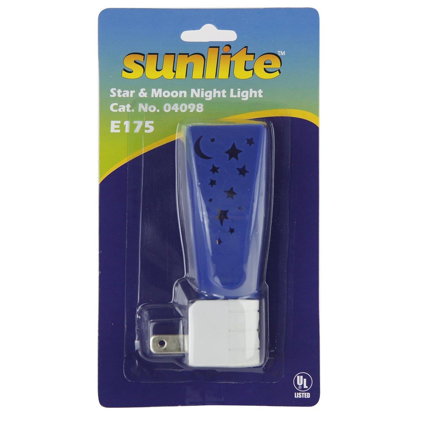 Sunlite E175 Blue Moon and Stars Decorative Night Light with Photo Control