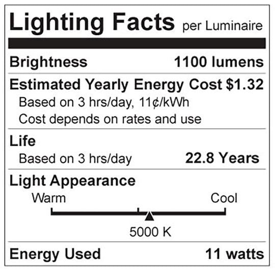 Luxrite LED A19 Light Bulb, E26 - Medium Base, 11W, 5000K - Bright White, 1100 Lumens, 80 CRI, Frost Finish, Dimmable, Pack of 15 (LR21433)