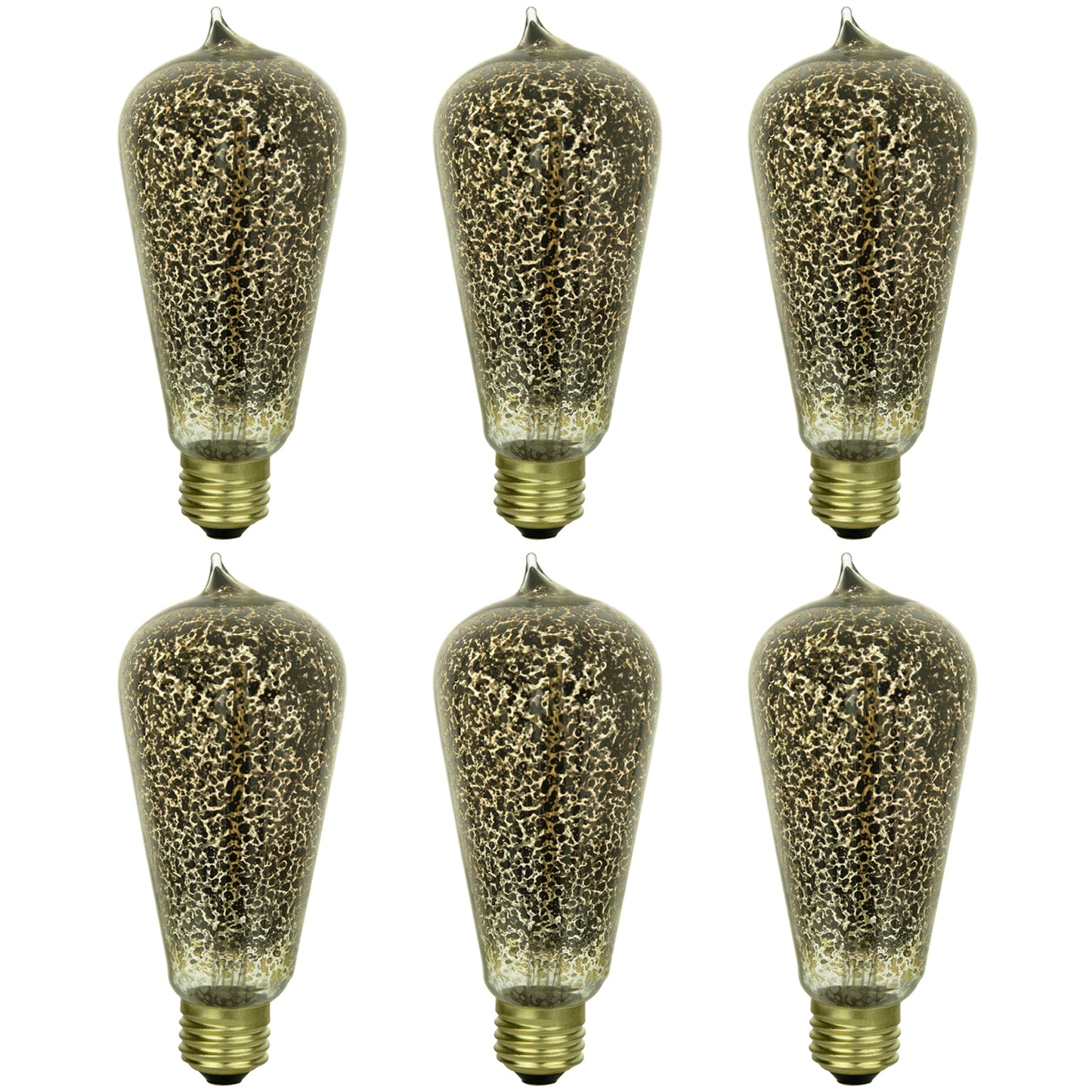 Sunlite 40 Watt Antique Edison S19, Medium Base, Golden Fleck