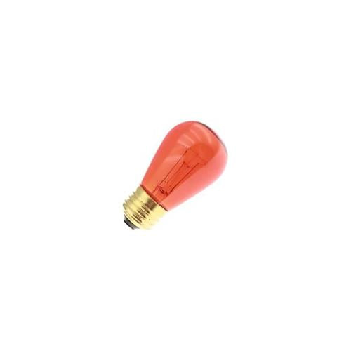 Bulbrite 11S14TA 11W Dimmable S14 String Light Replacement Bulb, Medium Base, Transparent Amber