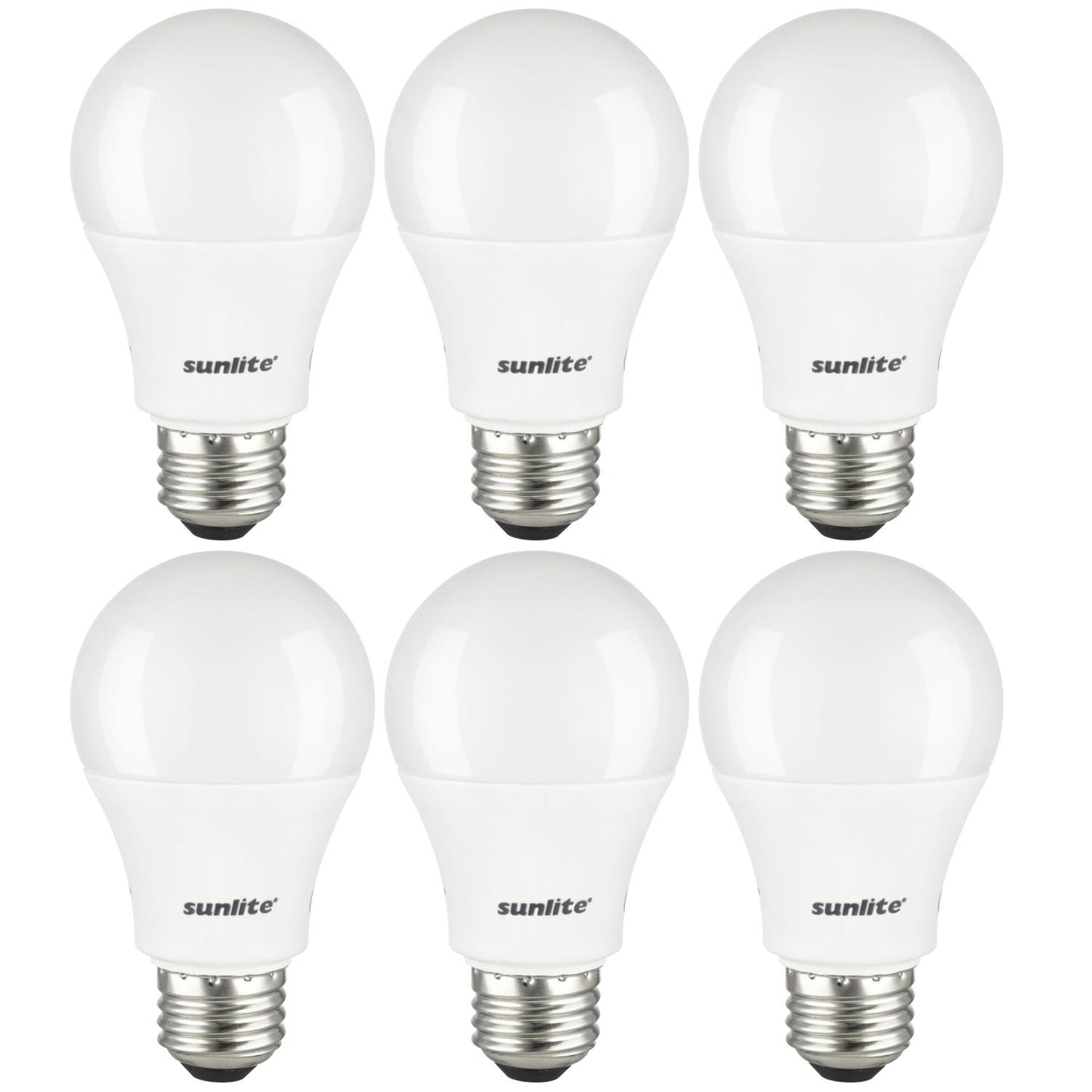 Sunlite A19/LED/12W/30K/3PK LED Household 12W (75W Equivalent) Light Bulbs, Medium (E26) Base, 3000K Warm White, 3 Pack