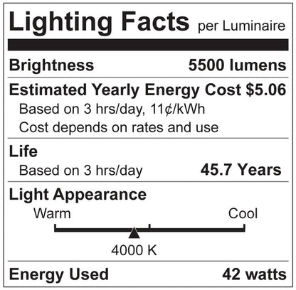 Luxrite LED 8' T8 Single Pin Bypass Tube, FA8 Base, 42W, 5500 Lumens, 4000K - Cool White, 82 CRI, Frosted White Finish (LR34130)