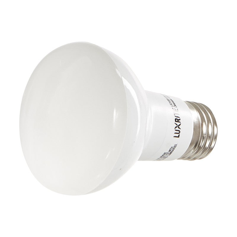 Luxrite LED BR20 Light Bulb, 6.5W, 460 Lumens, 3500K - Natural, 80 CRI, Frosted White Finish, Dimmable (LR31842)