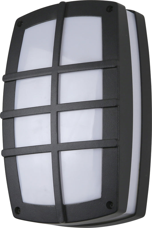 11-Inch LED Bulkhead Outdoor Wall Sconce Light Fixture, 12 Watts (40W=), 650 Lumens, Color Tunable 30K/40K/50K, ETL Listed, Black, for Walls, Decks, Docks & Bulkhead Use