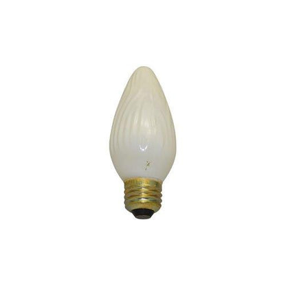 Bulbrite 25F15WH 25 Watt Incandescent F15 Fiesta Bulb, Medium Base, White