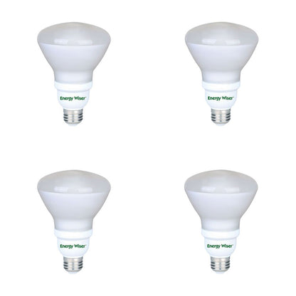 Bulbrite Pack of (4) 23 Watt Frost Energy Wiser Reflector R40 Medium (E26) CFL Bulb