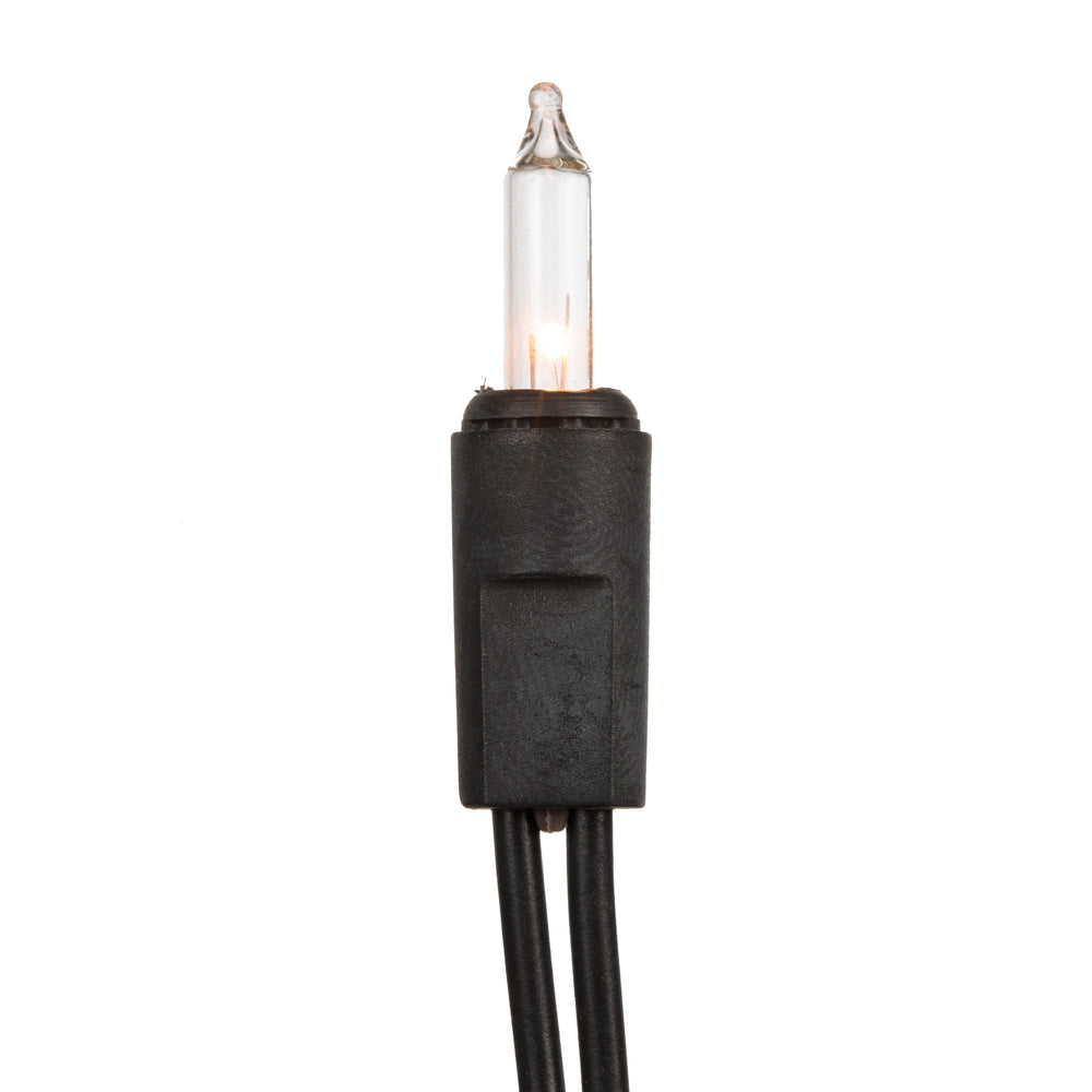 Vickerman 35 LED Warm White Dura-Lit Light on Black Wire, 26' Christmas Light Strand- 2 Pack