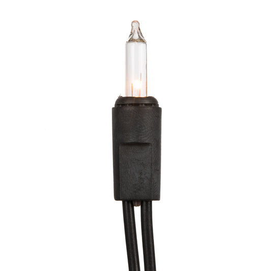 Vickerman 35 LED Warm White Dura-Lit Light on Black Wire, 26' Christmas Light Strand- 2 Pack