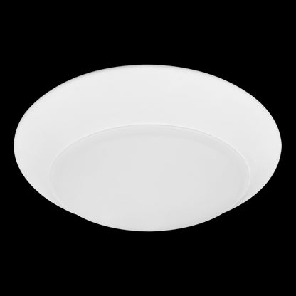 Luxrite LED 8" Surface Mount Round Disk, 27W, 2000 Lumens, Color Selectable - 3000K/4000K/5000K, 80 CRI, White Finish, Dimmable, Pack of 2 (LR23835)