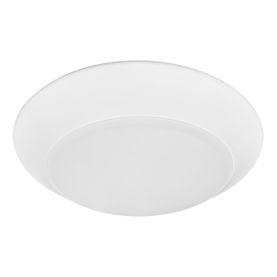 Luxrite LED 8" Surface Mount Round Disk, 27W, 2000 Lumens, Color Selectable - 3000K/4000K/5000K, 80 CRI, White Finish, Dimmable (LR23835)