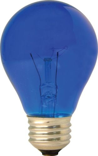 GE Lighting Party Light 49724 25-Watt Blue A19 Light Bulb with Medium Base