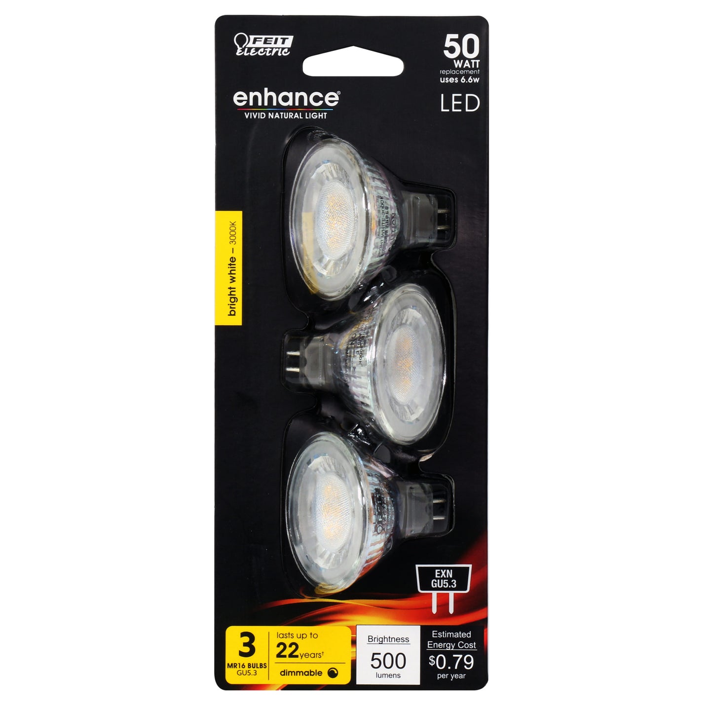 500 Lumen 3000K Dimmable LED