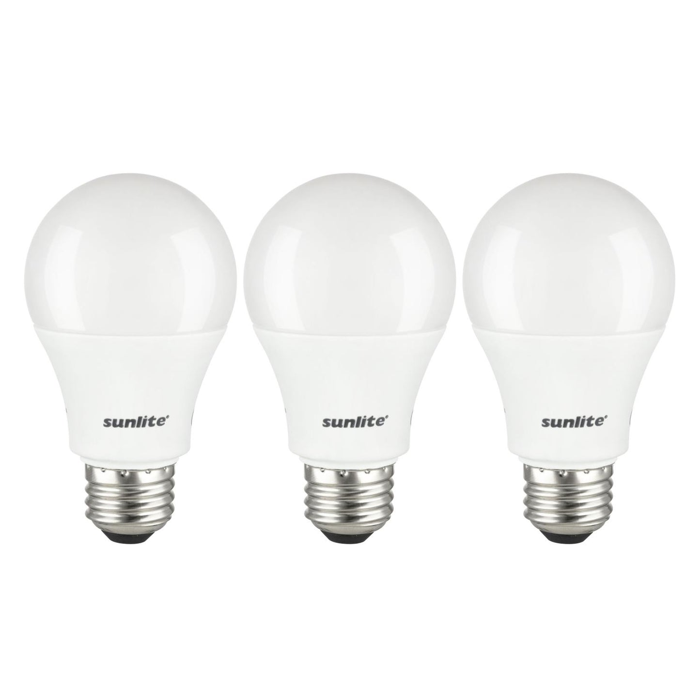 Sunlite A19/LED/10W/ES/D/50K LED A19 Household 10W (60W Equivalent) Light Bulbs, Medium (E26) Base, 5000K Clear White