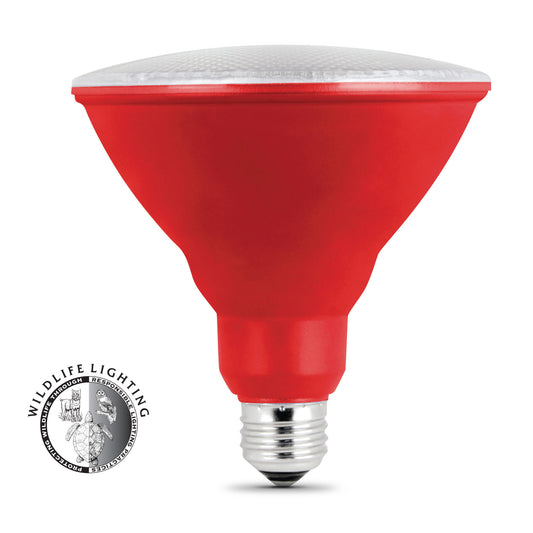 "11,000 Hour Non-Dimmable Red LED PAR38"