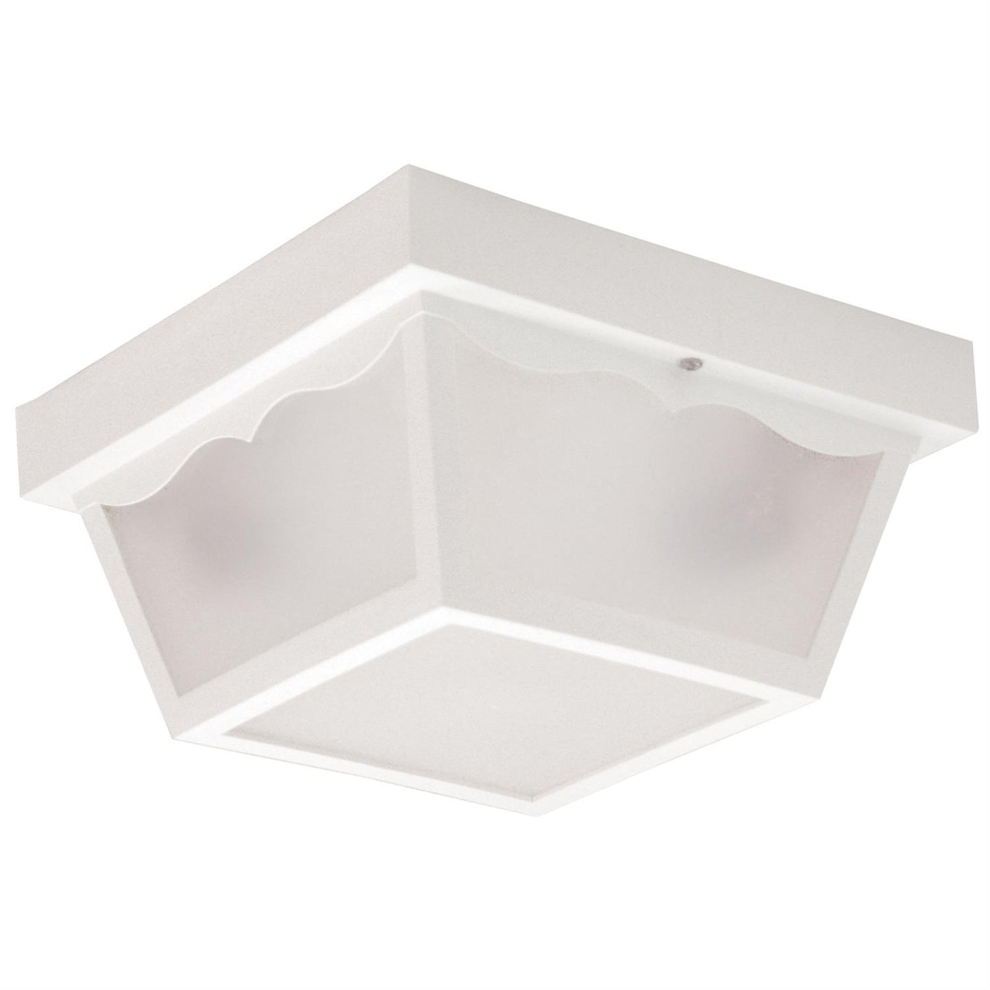 Sunlite Decorative Outdoor Century Collection Fixture, White Finish, Frosted Lens