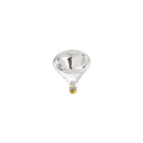 Bulbrite 250BR40H 250 Watt Incandescent Heat Lamp BR40 Reflector, Medium Base, Clear