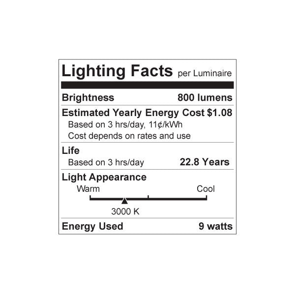 Luxrite LED A19 Light Bulb, E26 - Medium Base, 9W, 3000K - Soft White, 800 Lumens, 80 CRI, Frost Finish, Dimmable, Pack of 4 (LR21426)
