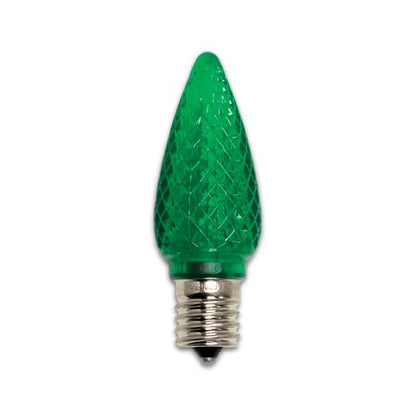 Bulbrite LED/C9G-25PK 0.35 Watt LED C9 Christmas Light Replacement Bulbs, Candelabra Base, Green, 25-Pack