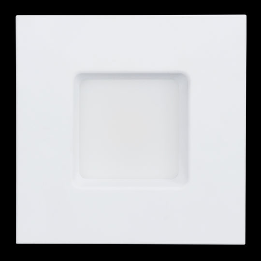 Luxrite LED 5-6" Square Smooth Downlight Retrofit, 14W, 1100 Lumens, Color Selectable - 2700K/3000K/3500K/4000K/5000K, 90 CRI, White Finish, Dimmable, Pack of 3 (LR23789)