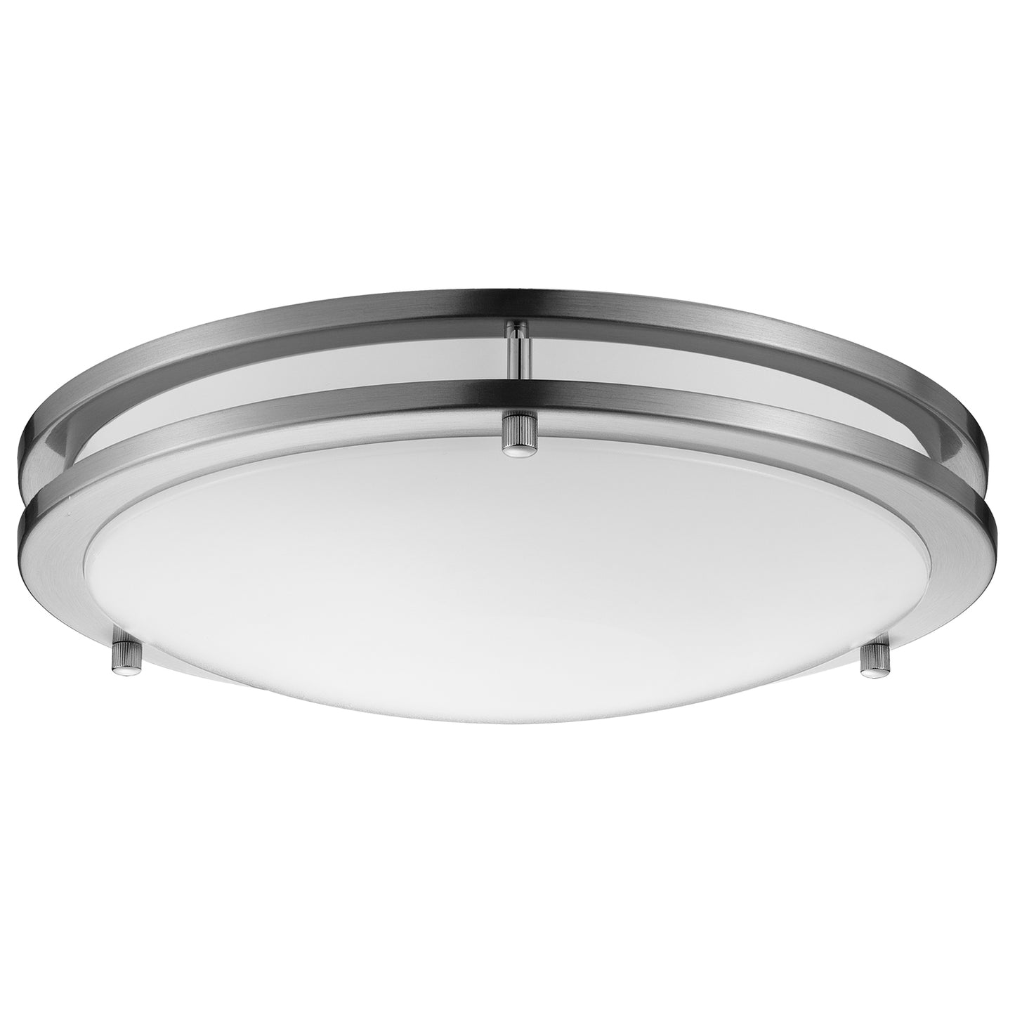 Sunlite LED Decorative Flush Mount Ceiling Light Fixture, 14", 21Watts, 120V, Color Tunable 27K/30K/35K/40K/50K, Dimmable, Energy Star, Brushed Nickel