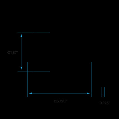Luxrite 2" Regressed Interchangeable Canless Spotlight Round Trim Black Finish, Pack of 5 (LR23433)