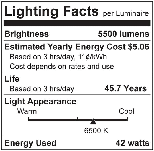 Luxrite LED 8' T8 Ballast Bypass Tube, R17D Base, 42W, 5500 Lumens, 6500K - Daylight, 82 CRI, Frosted White Finish (LR34137)