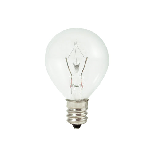 Bulbrite KR25G11CL 25 Watt Dimmable Krypton Krystal Touch Globe G11, Candelabra Base, Clear 10-Pack