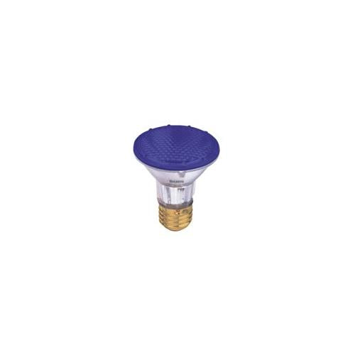 Bulbrite H50PAR20B 50 Watt Dimmable Colored Light Halogen PAR20, Medium Base, Blue