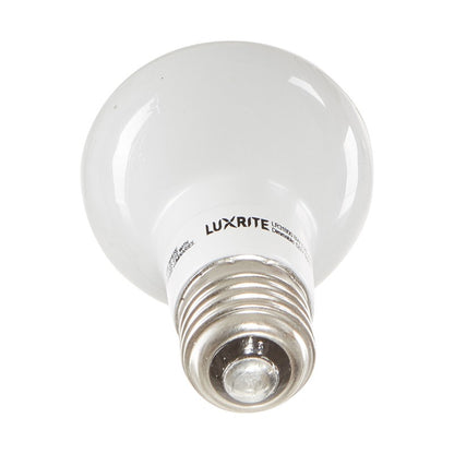 Luxrite LED BR20 Light Bulb, 6.5W, 460 Lumens, 4000K - Cool White, 80 CRI, Frosted White Finish, Dimmable (LR31843)