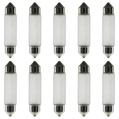 10 Pack 5 Watt T3.25 Xelogen, Festoon Base, Frost