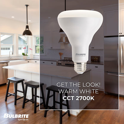 BULBRITE 8W LED BR30 2700K E26 120V-4PK