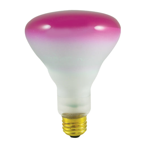 Bulbrite 75BR30P 75 Watt BR30 Reflector, Medium Base, Pink