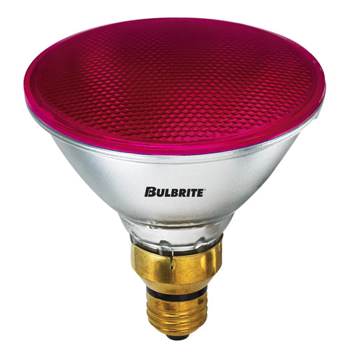 Bulbrite H90PAR38P 90 Watt Dimmable Colored Light Halogen PAR38, Medium Base, Pink