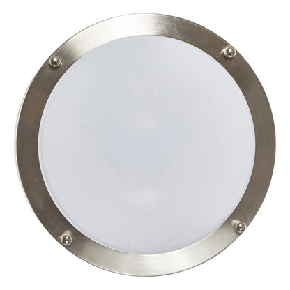 Luxrite Surface Mount LED12"FLUSH/CHROME/40K/EMR  Cool White