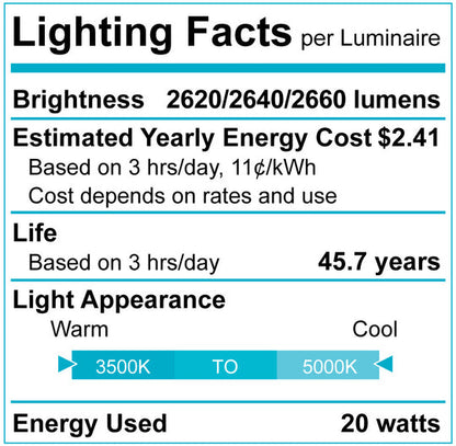 2' LINEAR 20W 3CCT